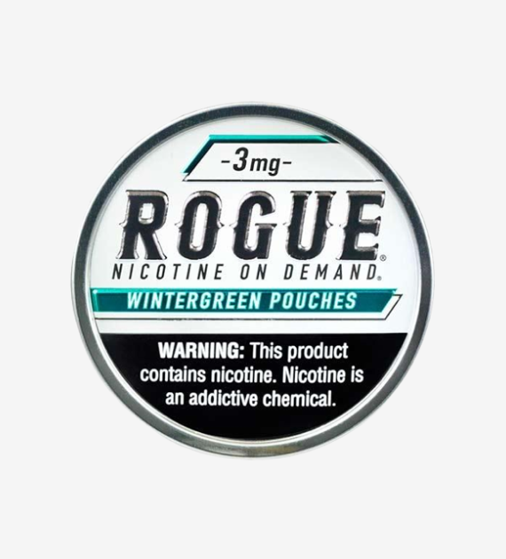 Rogue Wintergreen 3mg nicotine pouches, 5-count pack