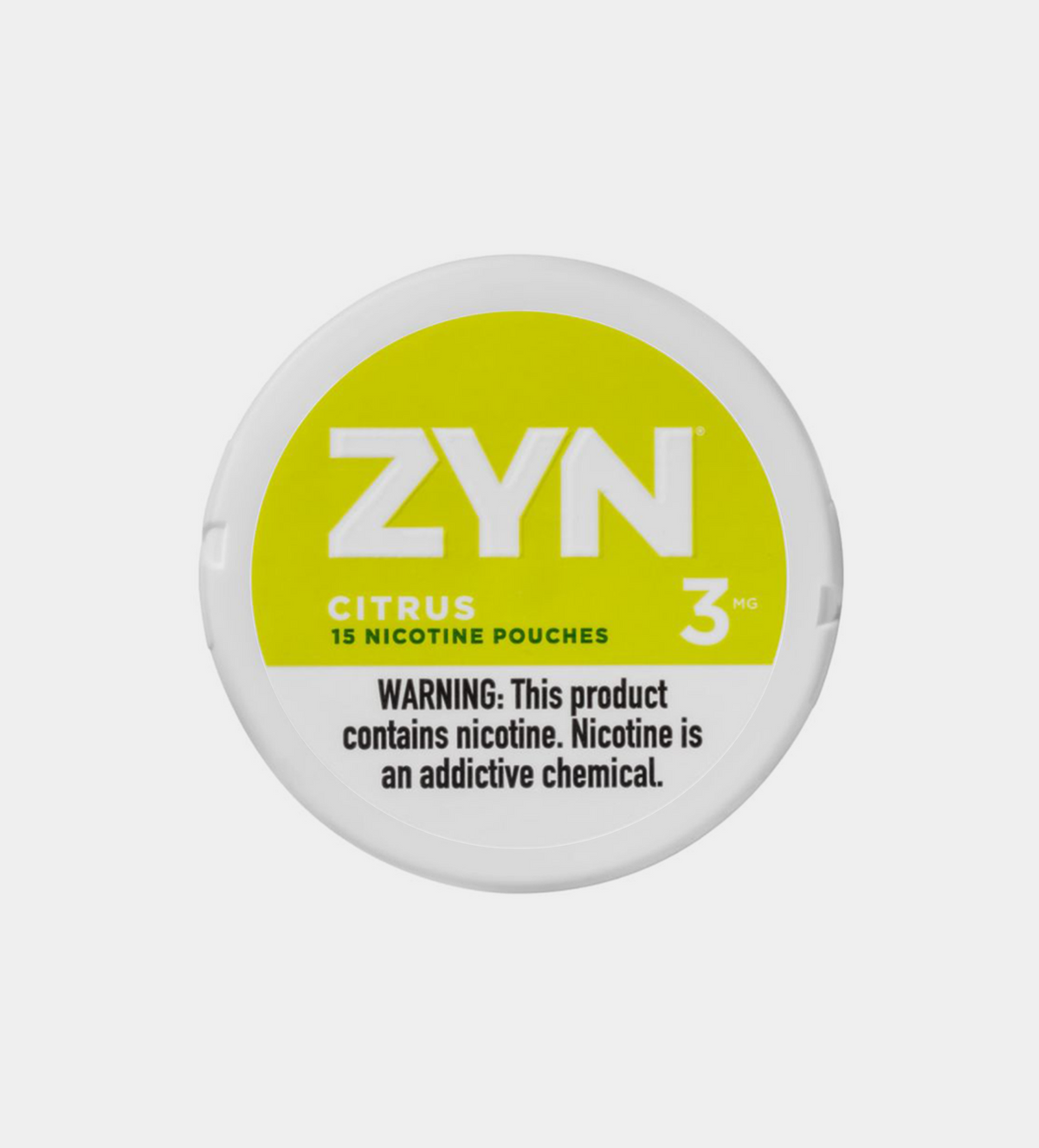 ZYN Citrus 3MG nicotine pouches, 15 pouches per can