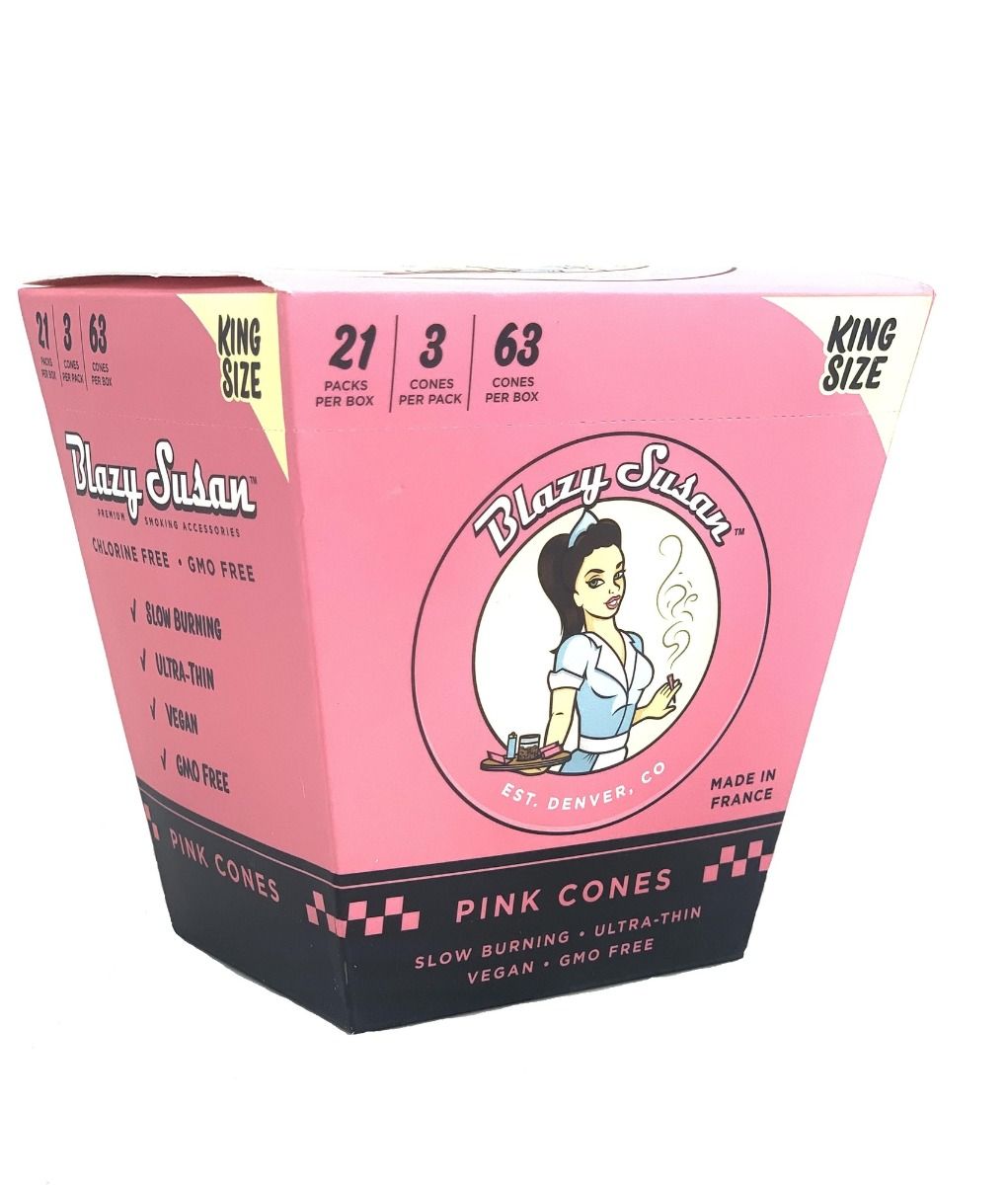Blazy Susan King Size Cones, 3 Pack 21 Count Box True Distributors