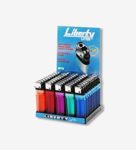 Liberty Lighters, Adjustable Flame, 50 Count Box