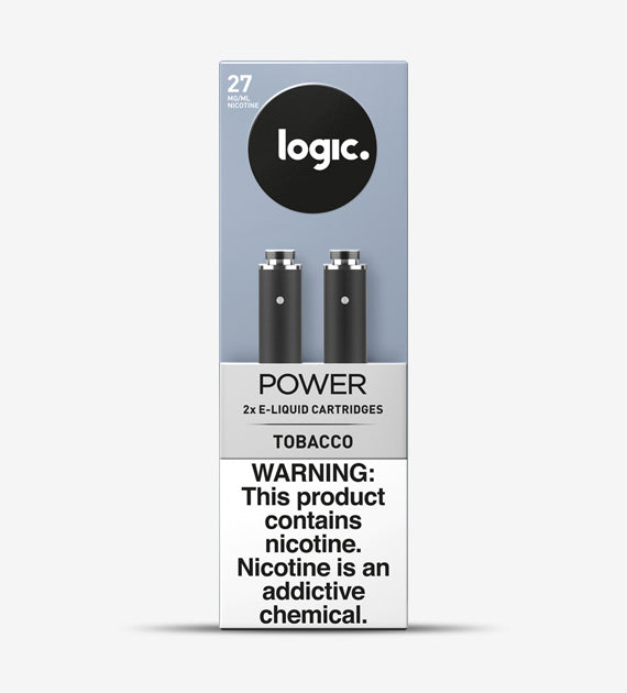 Logic Power 2-Cartridge Refill - Tobacco - 10 Count Box
