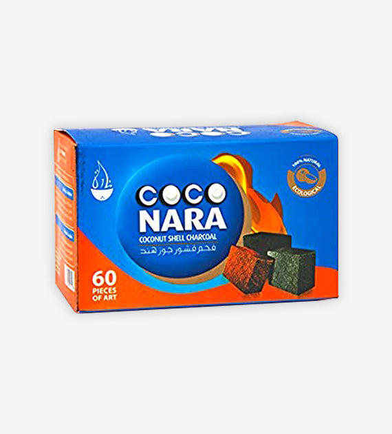 Coco Nara Charcoal Coconut Shell - 60CT