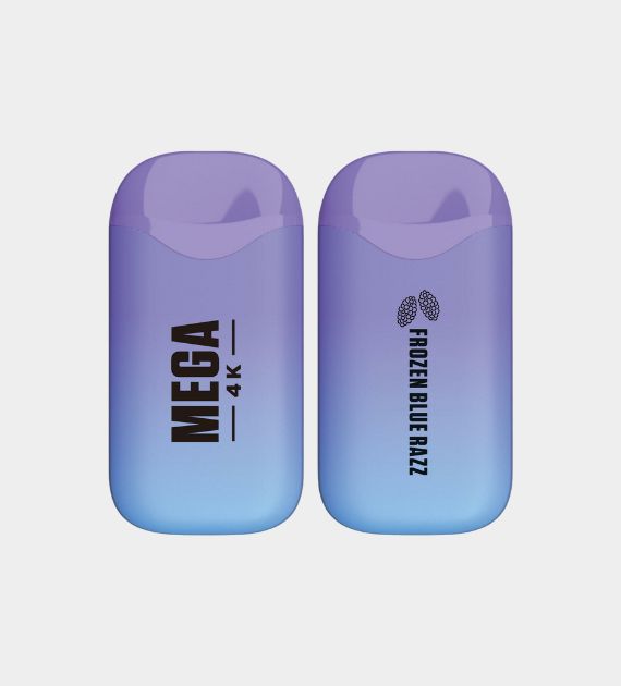 Mega 4K - Frozen Blue Razz - 10 Count Box