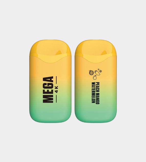 Mega 4K - Peach Mango Watermelon - 10 Count Box