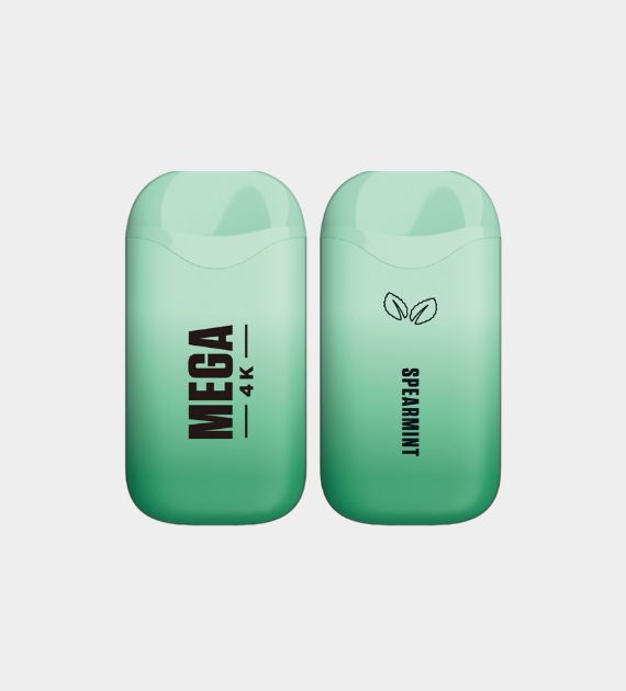 Mega 4K - Double Mint (Spearmint) - 10 Count Box