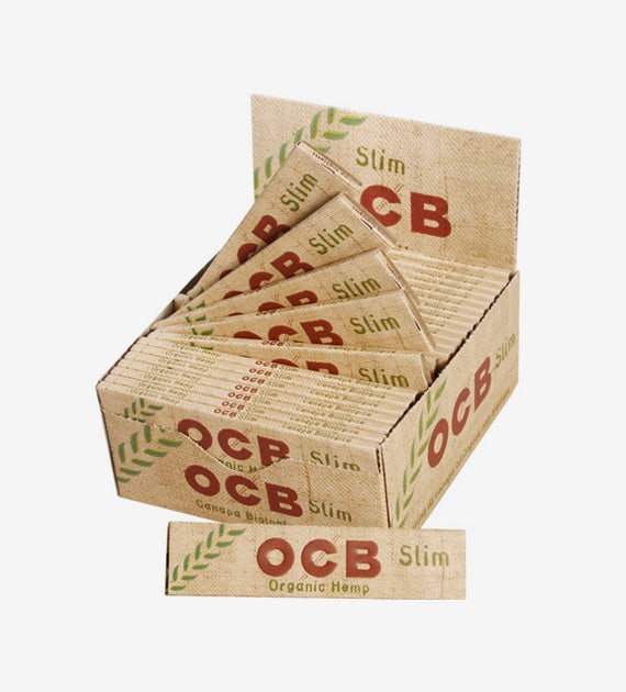 OCB King Size Organic Hemp Slim Rolling Papers - Box of 50