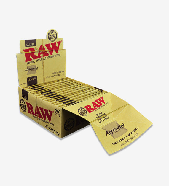 RAW Artesano - King Size Rolling Papers, 15 Count box