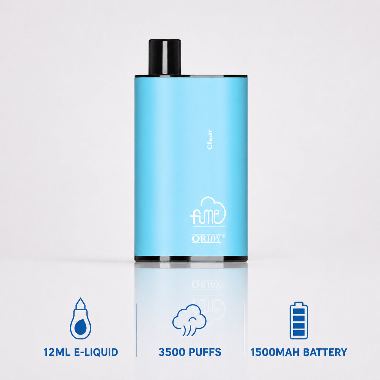 FUME Infinity 3500 Clear Disposable Vape - 5 Pack
