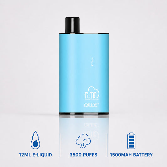 FUME Infinity 3500 Clear Disposable Vape - 5 Pack