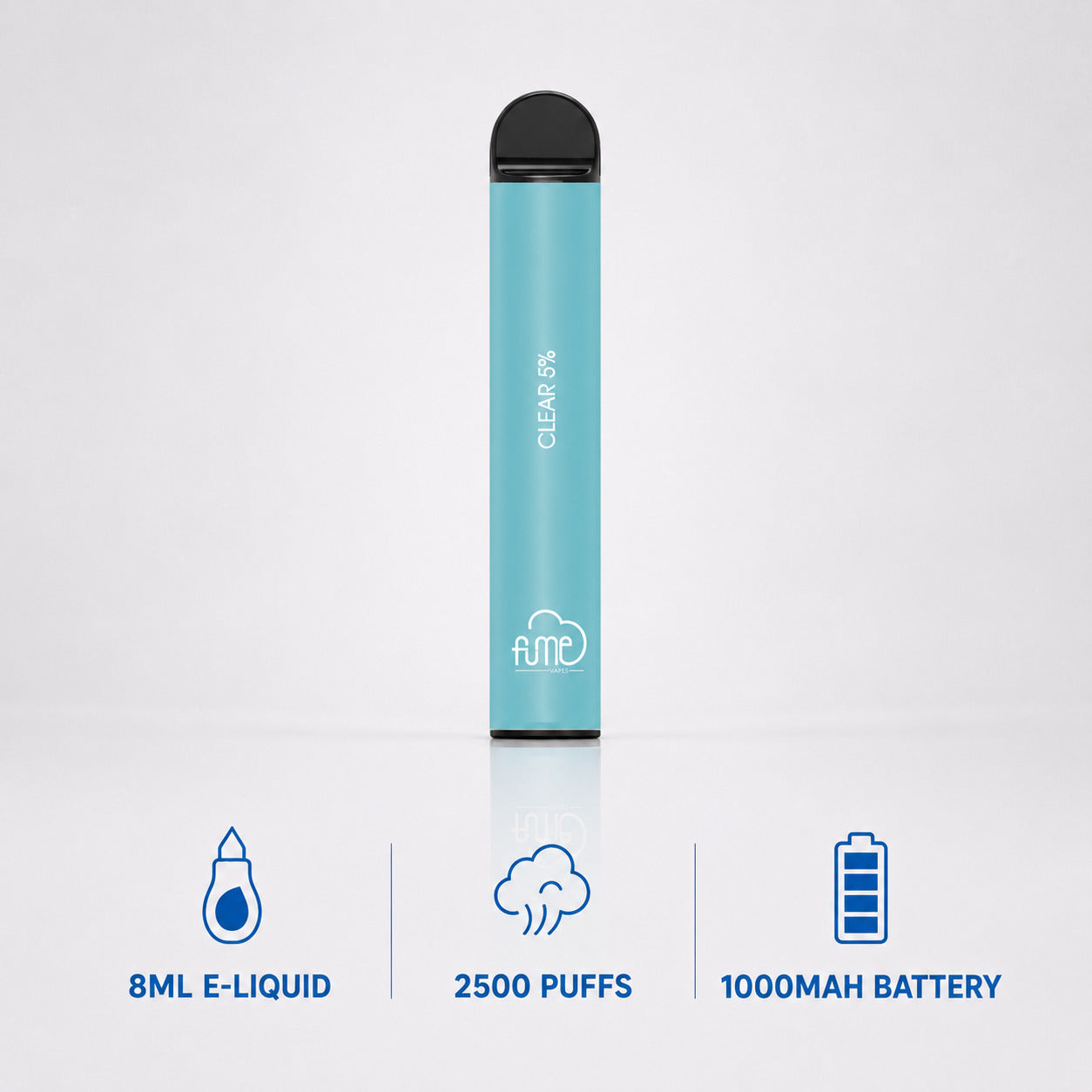 FUME Ultra 2500 Clear Disposable Vape - 10 Pack