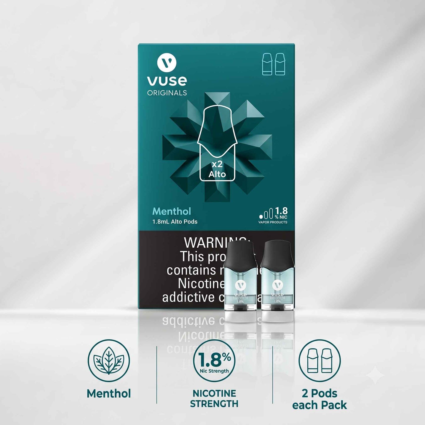 Vuse Alto Menthol 1.8% 2 Pods - 5pk