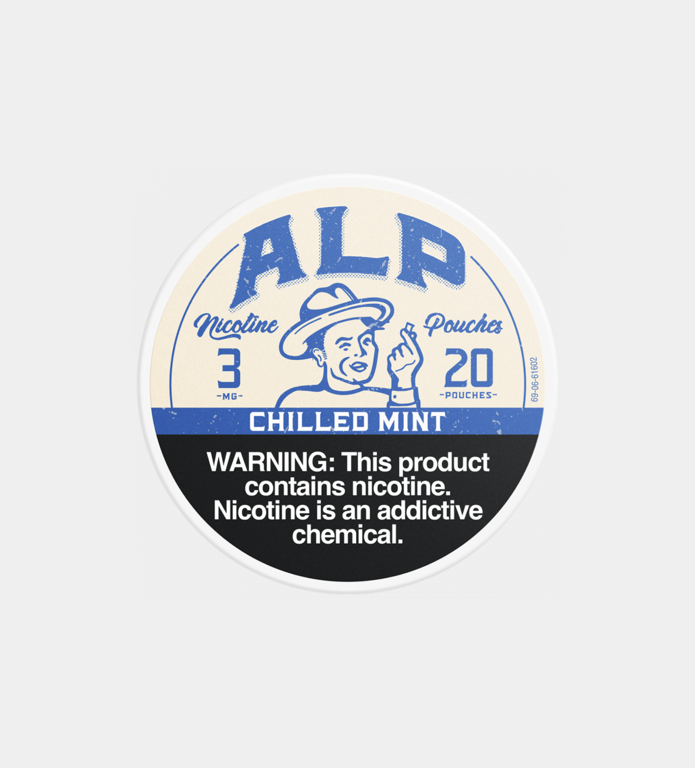 ALP Chilled Mint 3MG nicotine pouches, 5-count pack