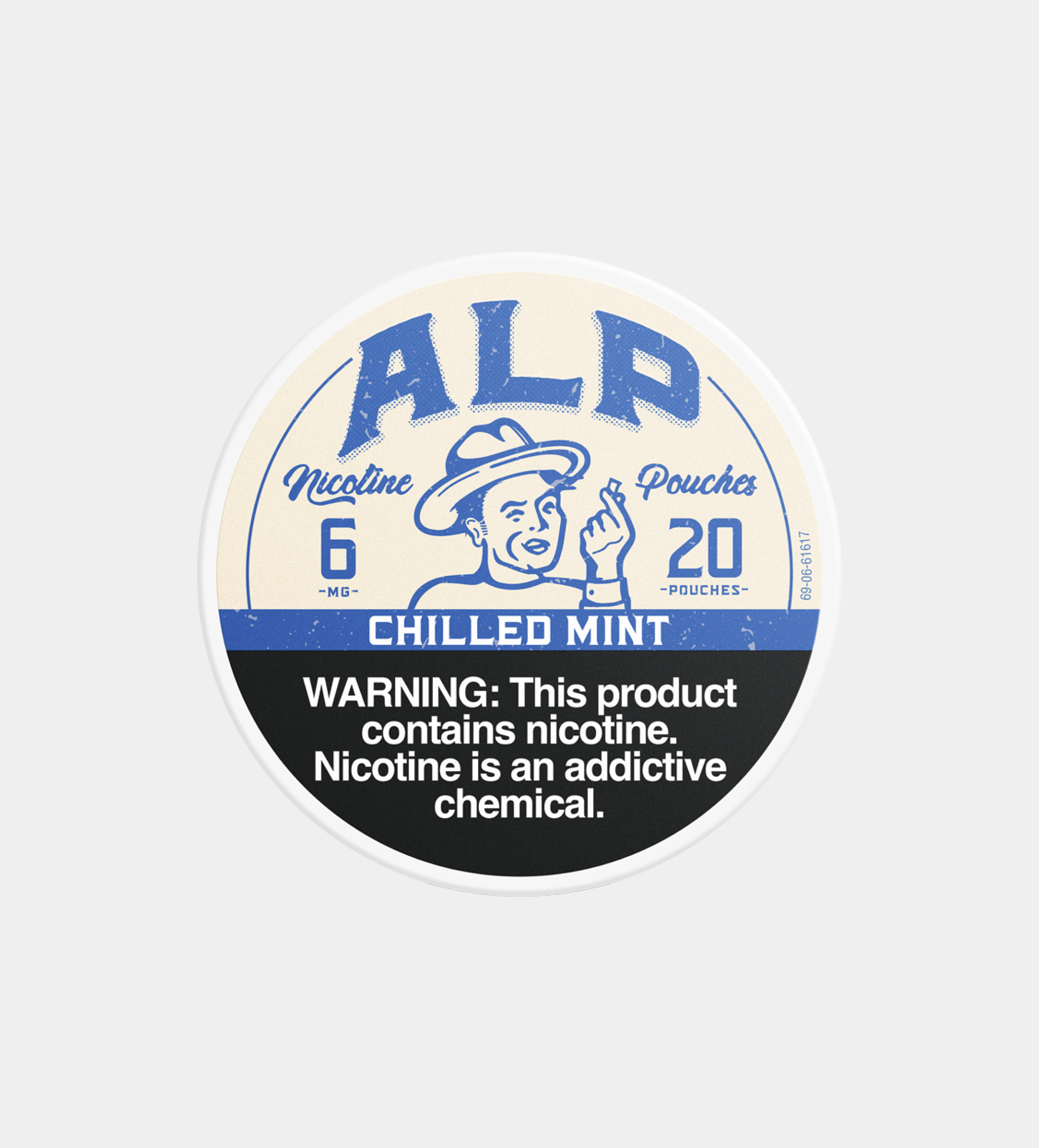 ALP Chilled Mint 6MG nicotine pouches, 5-count pack