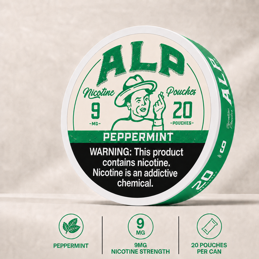 Alp Peppermint 9mg nicotine pouches