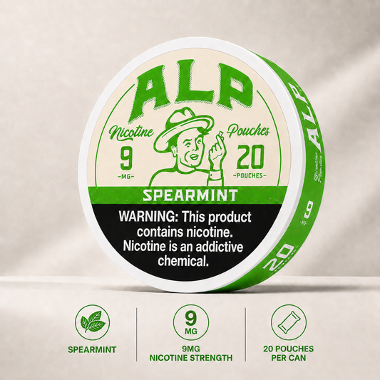 Alp Spearmint 9mg nicotine pouches