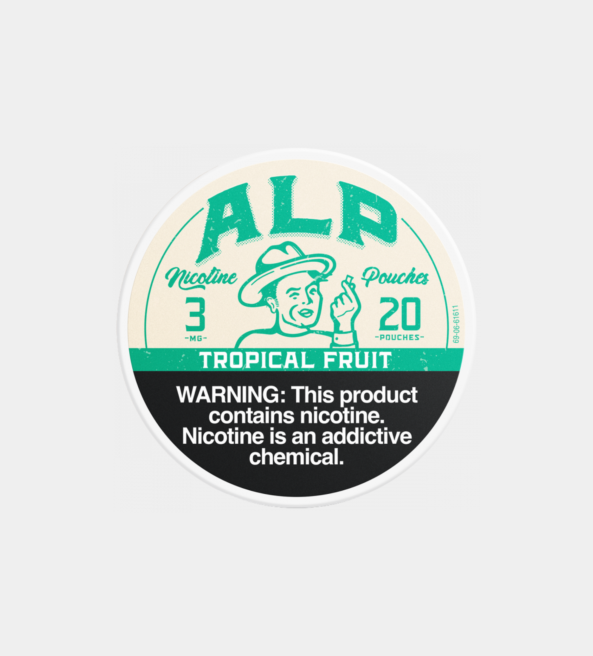 ALP Tropical Fruit 3MG nicotine pouches, 5-count pack