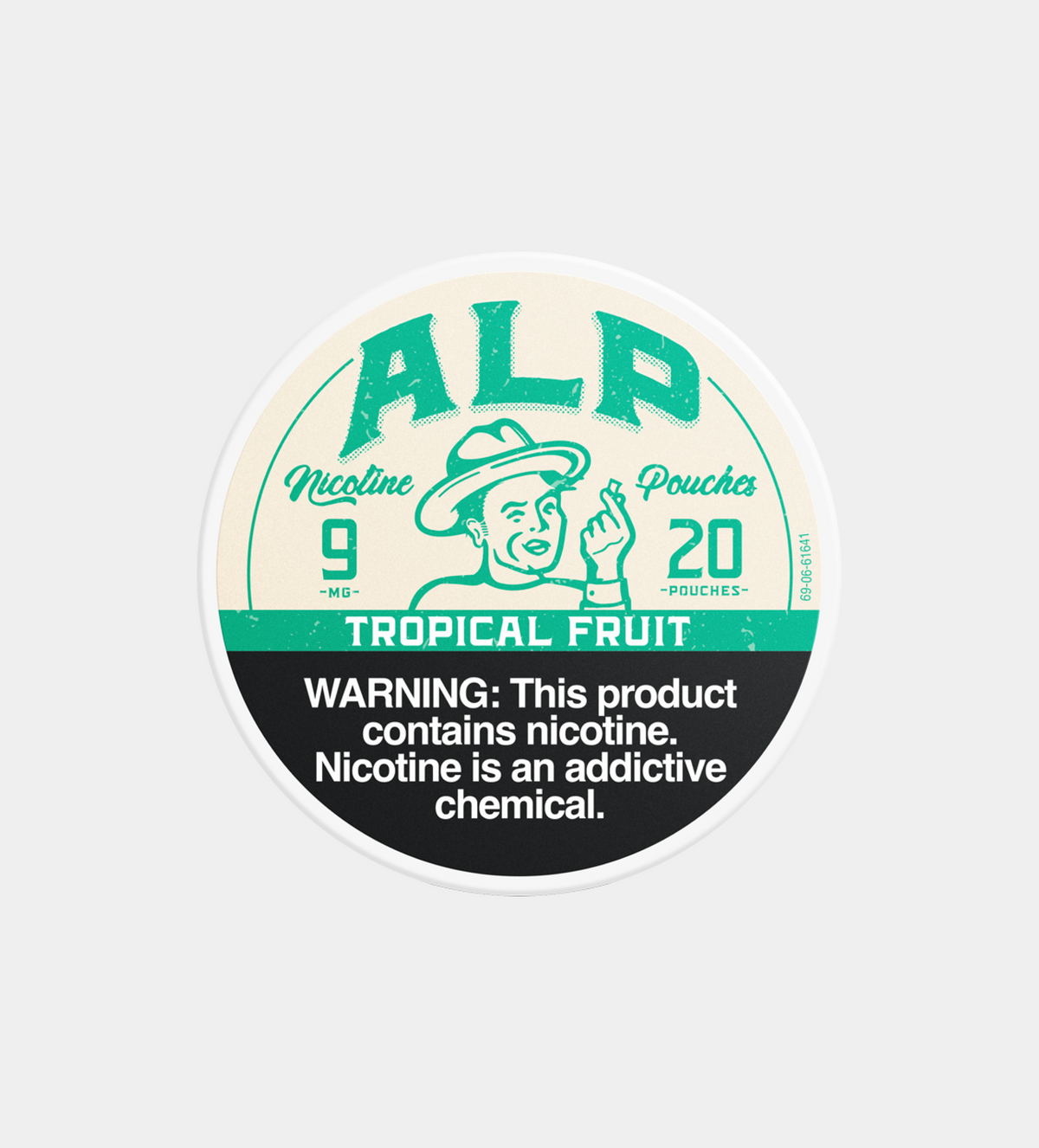 ALP Tropical Fruit 9MG nicotine pouches, 5-count pack