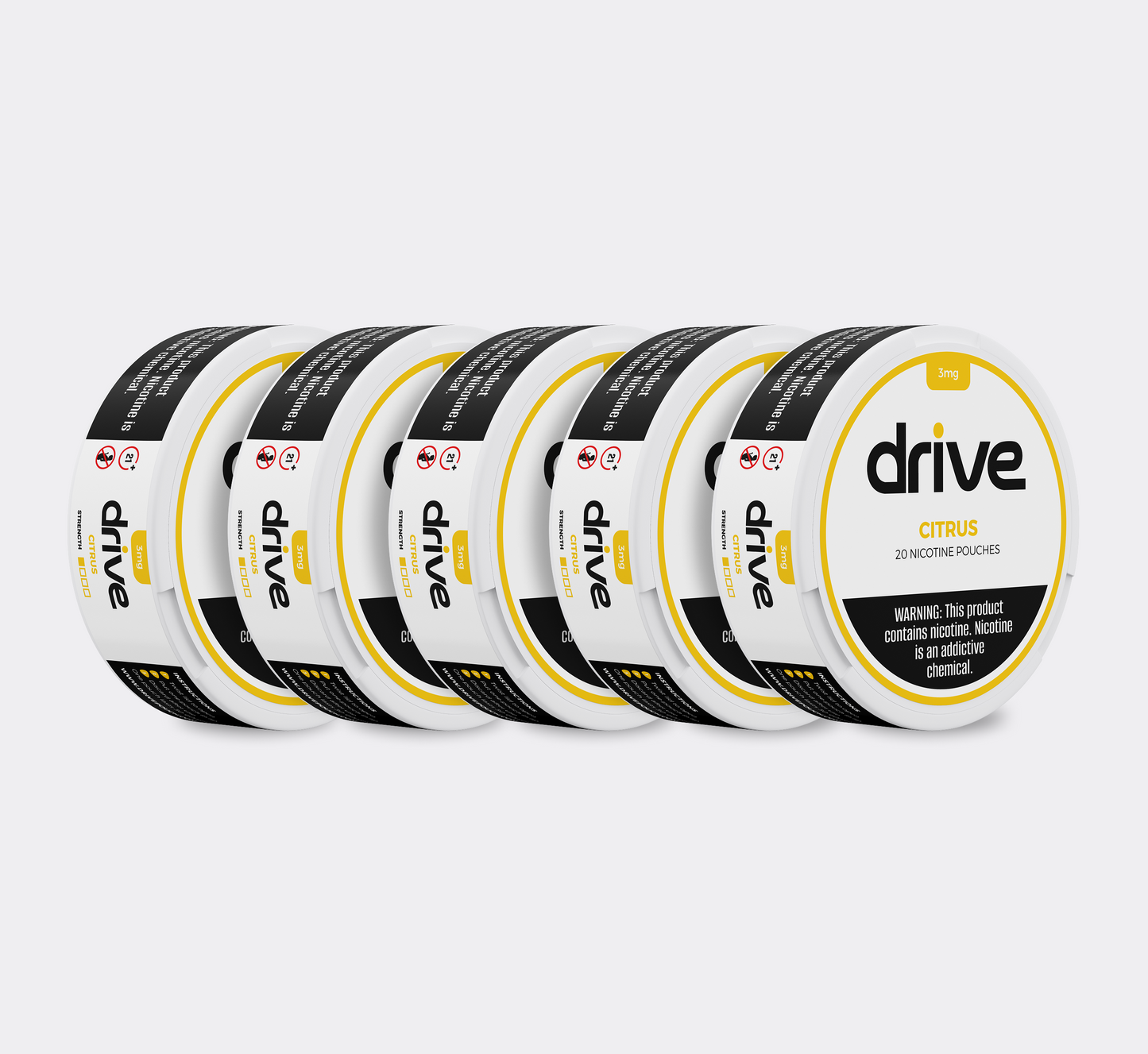 Drive Nicotine Pouch Citrus 3MG - 5 Count