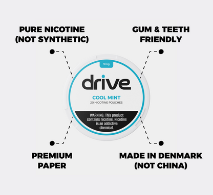Drive Nicotine Pouch Cool Mint 9MG - 5 Count