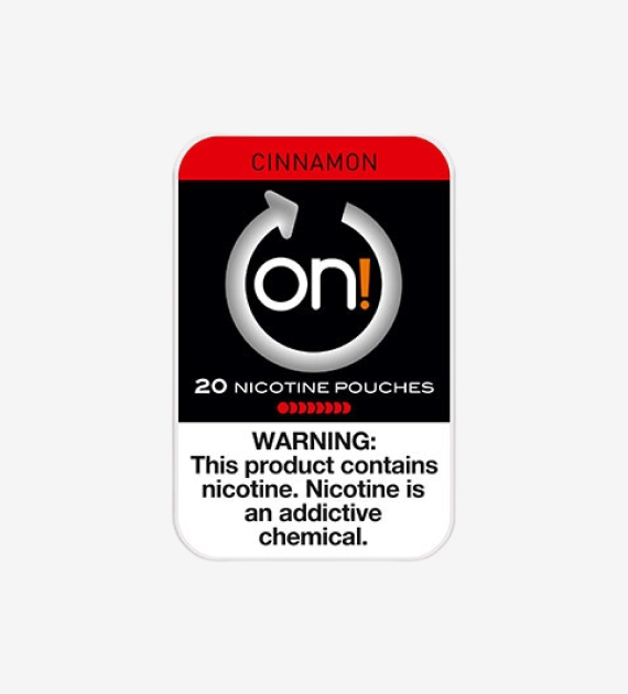 ON! Cinnamon 4mg nicotine pouches, 5-count pack