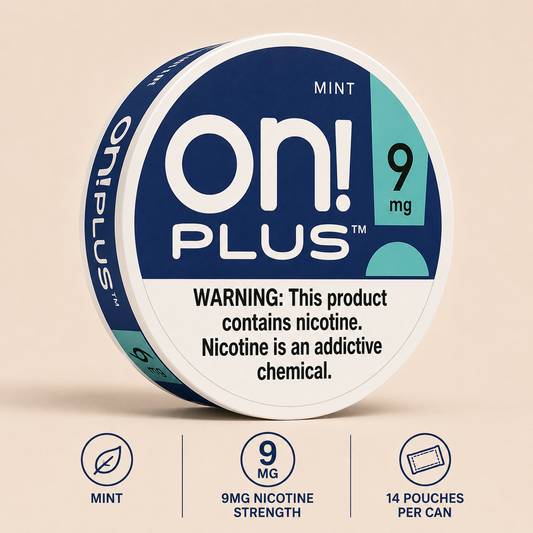 On! Plus Mint Nicotine Pouches 9mg