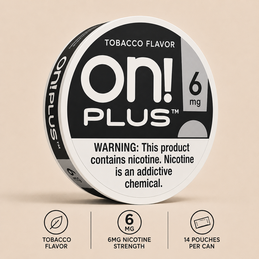 On! Plus Tobacco Nicotine Pouches 6mg
