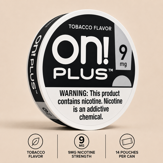 On! Plus Tobacco Nicotine Pouches 9mg