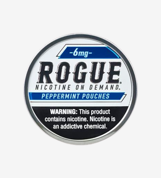 Rogue Peppermint 6mg nicotine pouches, 5-count pack
