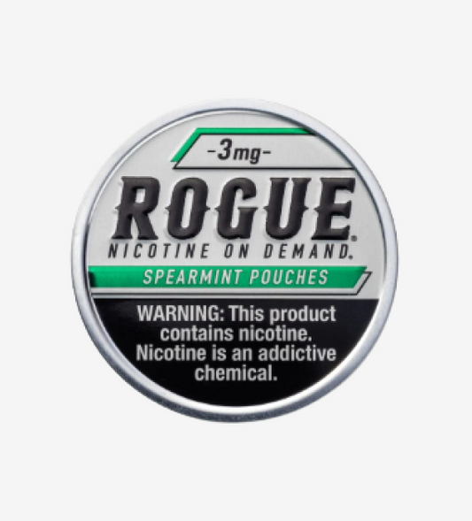 Rogue Spearmint 3mg nicotine pouches, 5-count pack