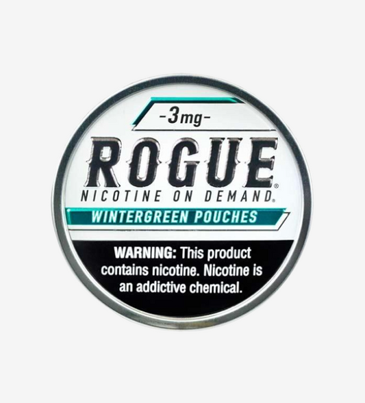 Rogue Wintergreen 3mg nicotine pouches, 5-count pack