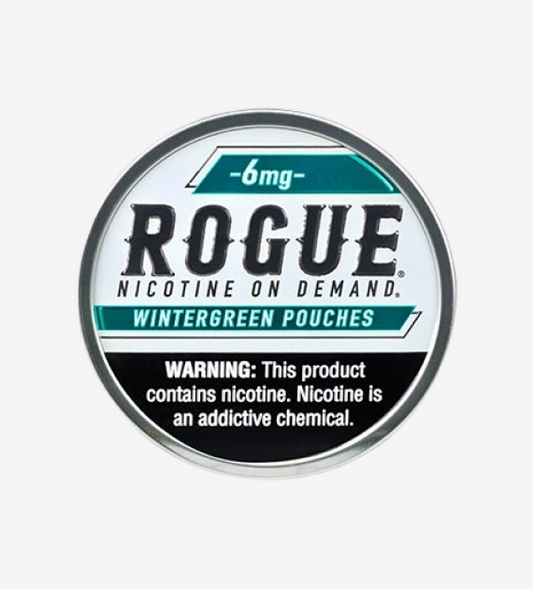 Rogue Wintergreen 6mg nicotine pouches, 5-count pack