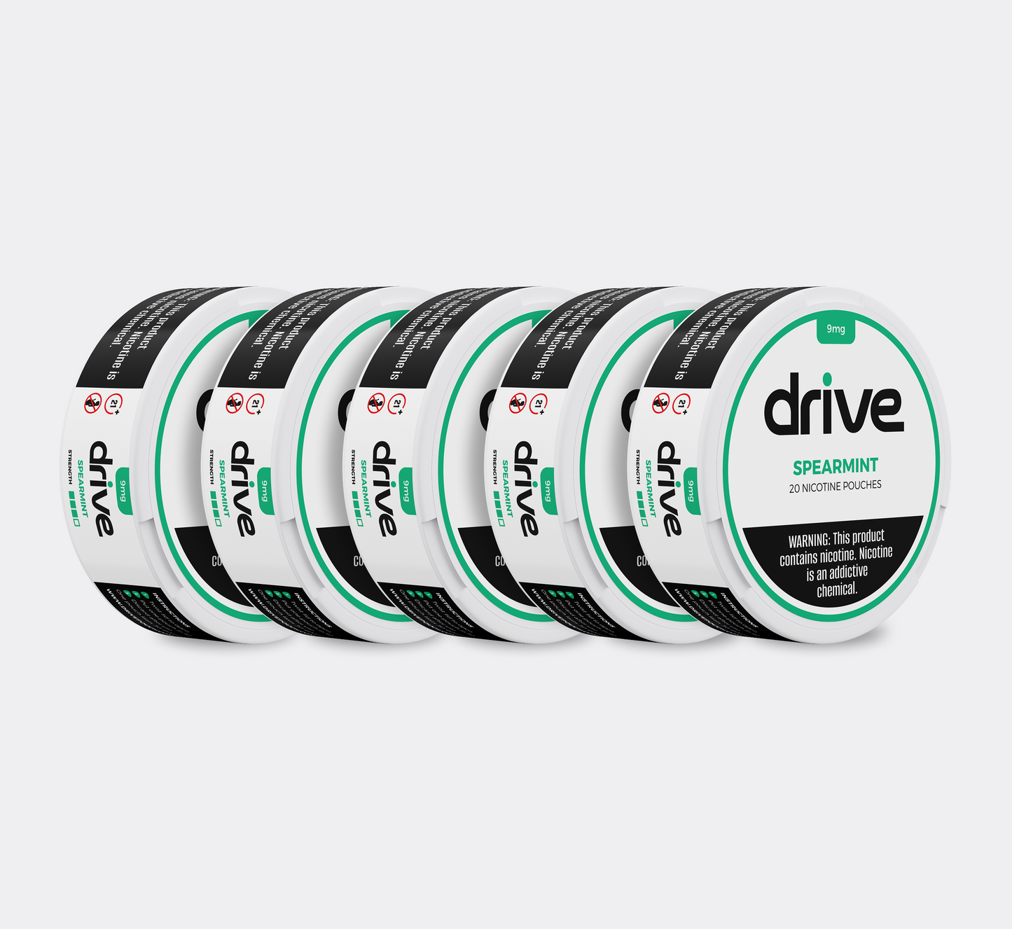 Drive Nicotine Pouch Spearmint 9MG - 5 Count