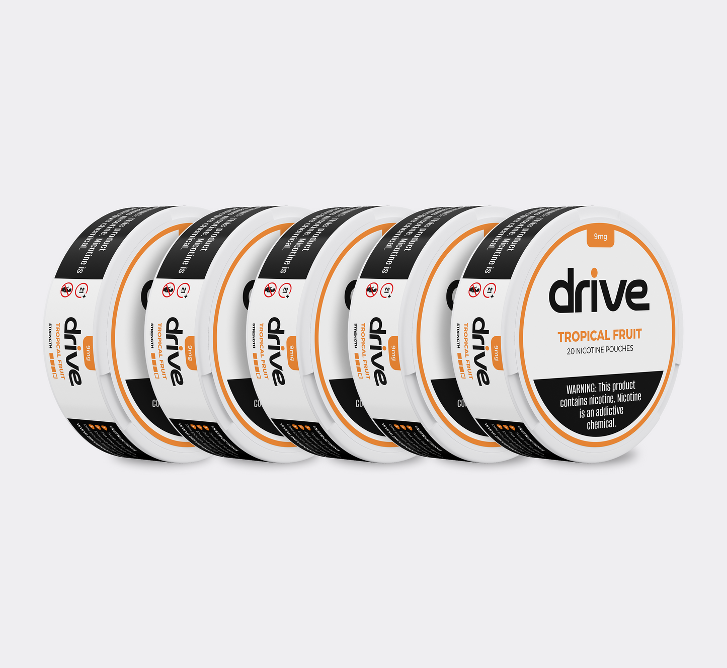 Drive Nicotine Pouch Tropical Fruit 9MG - 5 Count