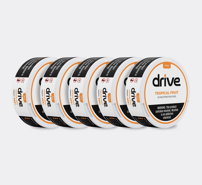 Drive Nicotine Pouch Tropical Fruit 9MG - 5 Count