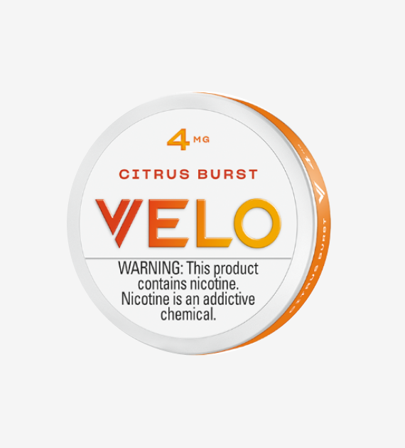 VELO Citrus Burst 4mg nicotine pouches, 5-count pack