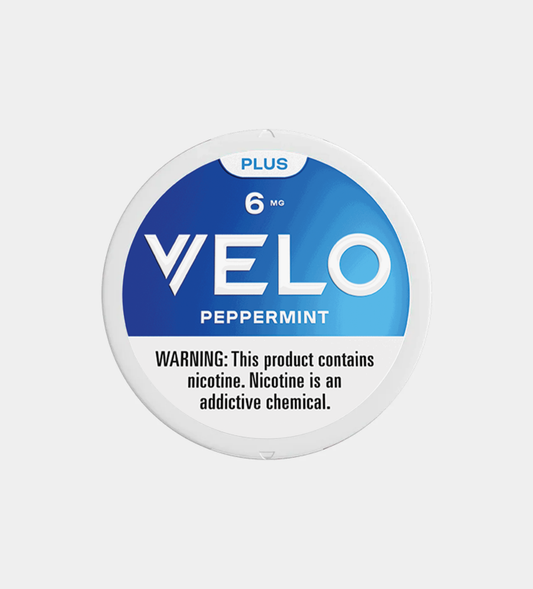 VELO Plus Peppermint 6mg nicotine pouches, 5-count pack