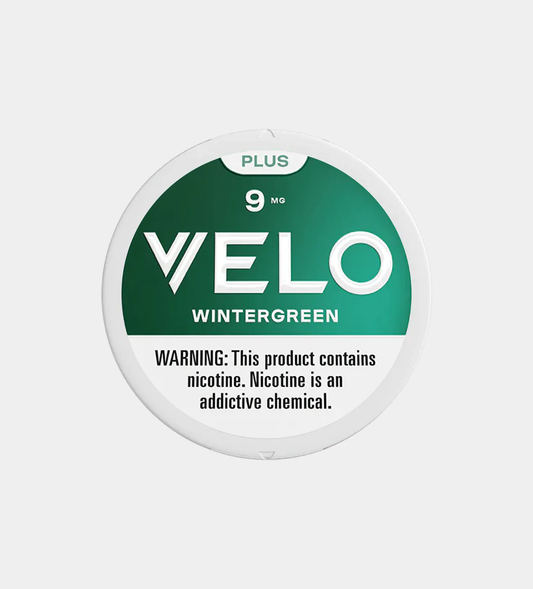 VELO Plus Wintergreen 9mg nicotine pouches, 5-count pack