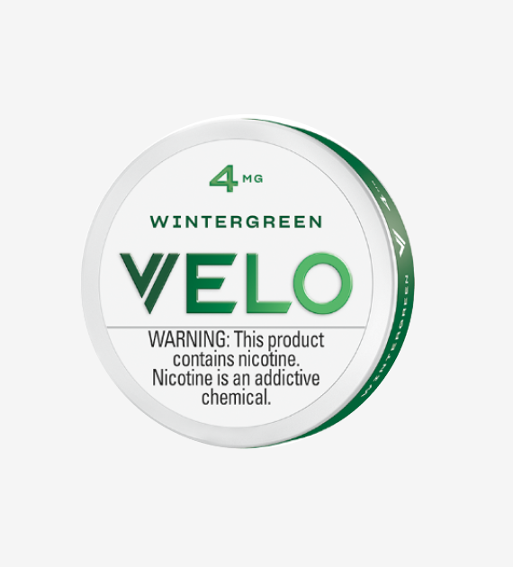 VELO Wintergreen 4mg nicotine pouches, 5-count pack