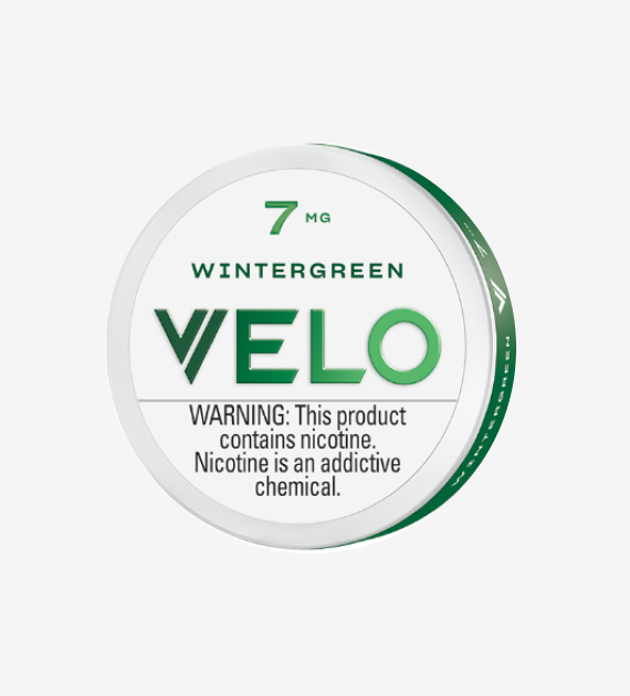 VELO Wintergreen 7mg nicotine pouches, 5-count pack