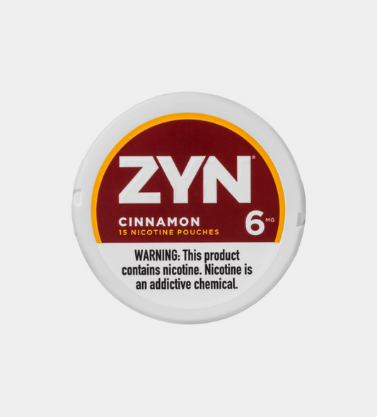 ZYN Cinnamon 6MG nicotine pouches, 15 pouches per can