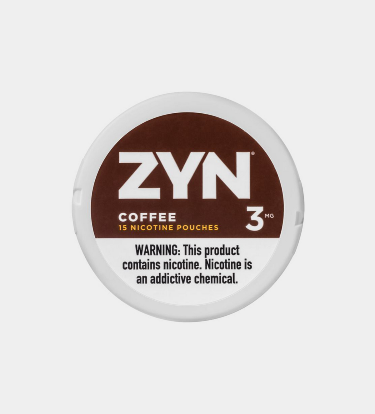 ZYN Coffee 3MG nicotine pouches, 15 pouches per can