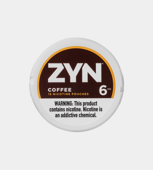 ZYN Coffee 6MG nicotine pouches, 15 pouches per can