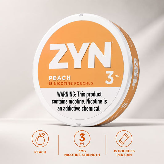 ZYN Peach 3mg nicotine pouches