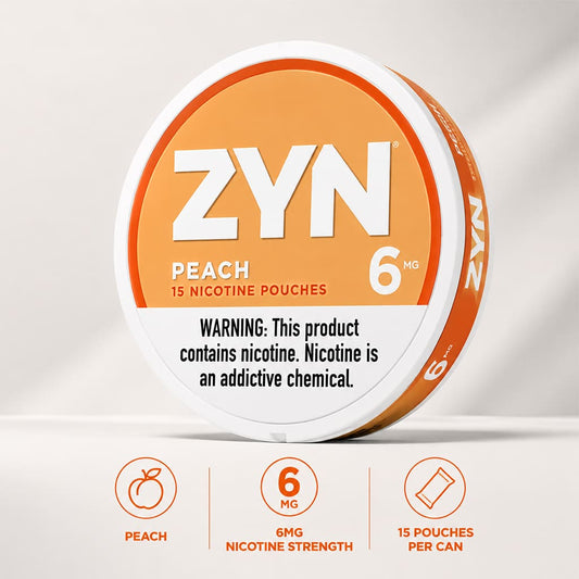 ZYN Peach 6mg nicotine pouches