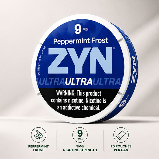 Zyn Ultra Peppermint Frost 9MG nicotine pouches