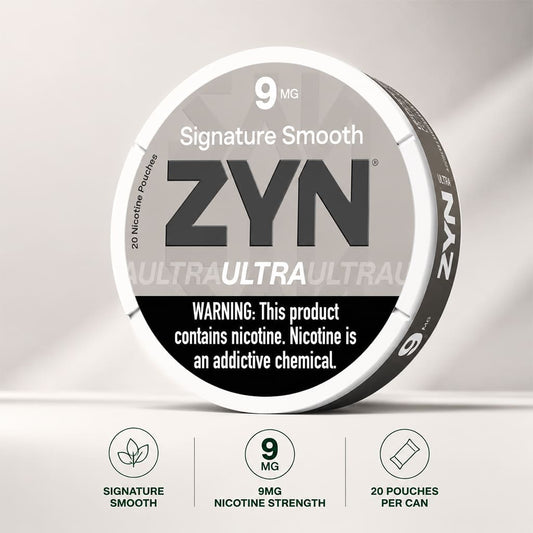 Zyn Ultra Signature Smooth 9MG nicotine pouches