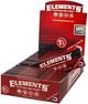 Elements Red Hemp Rolling Papers 1¼" Size - 25 Booklets