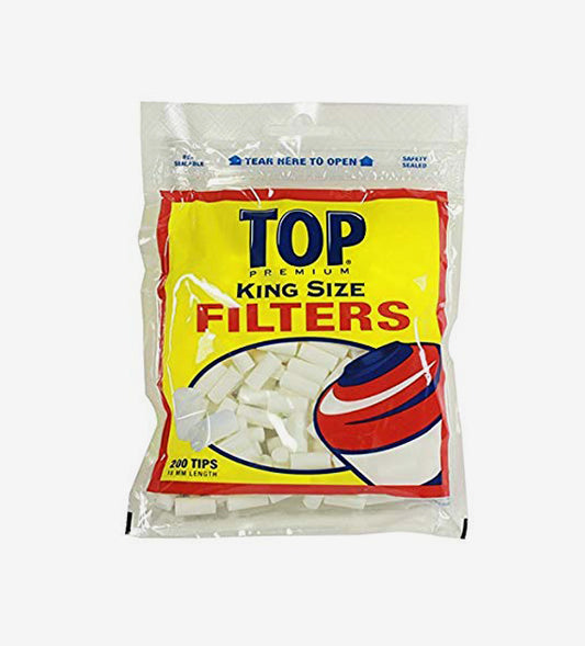 Top Filter Tips, 200 Piece Bag, 18mm - King Size, 16 Count