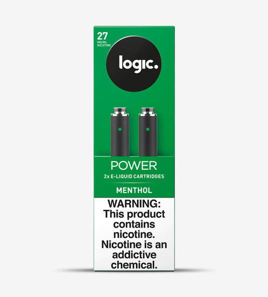 Logic Power 2-Cartridge Refill - Menthol - 10 Count Box