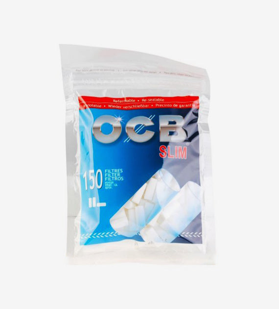 OCB Gummed Slim Cigarette Filter Tips, 120 Tips, 34 Bags – True Distributors